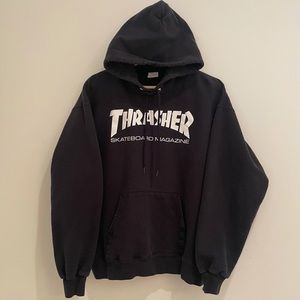 Men’s Black Thrasher Skateboard Magazine Hoodie Sweatshirt